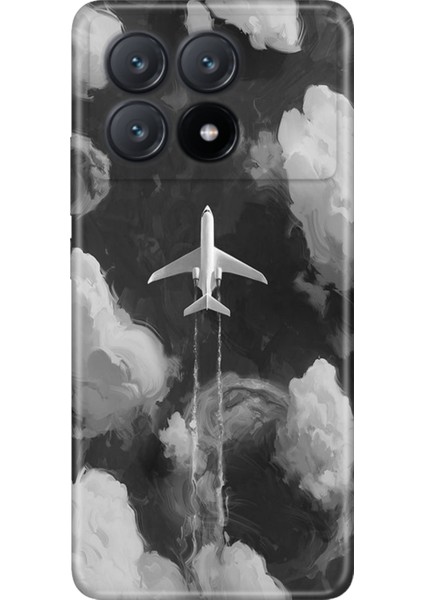 Xiaomi Poco X6 Pro Kılıf Desenli Baskılı Tpu Rubber Kapak Bulutların Arasında