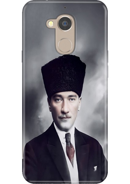 General Mobile Gm 8 Kılıf Desenli Baskılı Tpu Rubber Kapak Atatürk