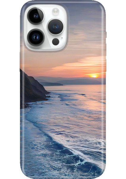 iPhone 15 Pro Max Kılıf Desenli Baskılı Tpu Rubber Kapak Huzur