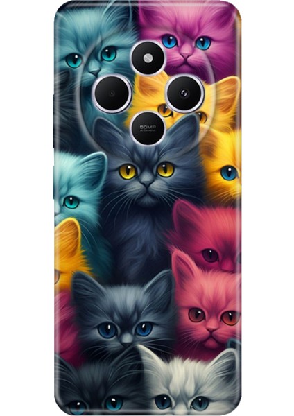 Xiaomi Redmi A4 5g Kılıf Desenli Baskılı Tpu Rubber Kapak Kedi Ordusu