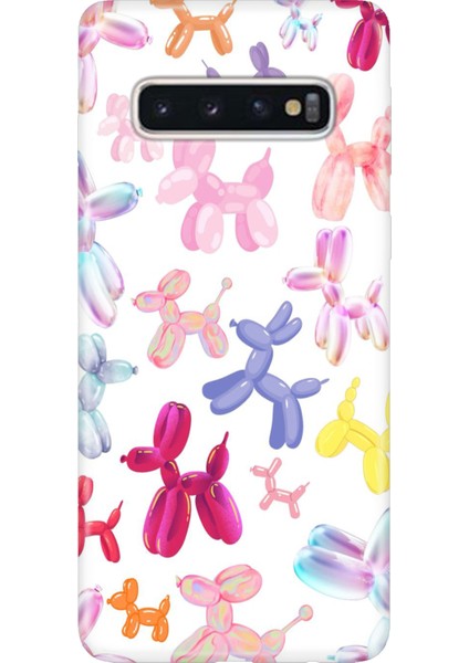 Samsung Galaxy S10+ Plus Kılıf Desenli Baskılı Tpu Rubber Kapak Balloonssss