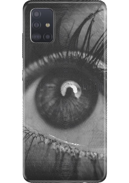 Samsung Galaxy A71 Kılıf Desenli Baskılı Tpu Rubber Kapak Hologram Göz