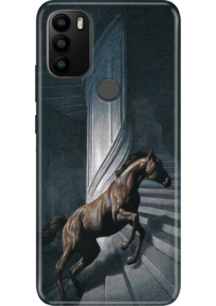 General Mobile Gm 21 Pro Kılıf Desenli Baskılı Tpu Rubber Kapak Horse