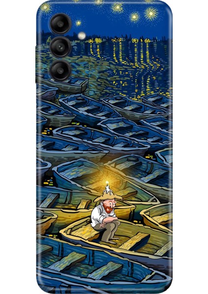 Samsung Galaxy A34 Kılıf Desenli Baskılı Tpu Rubber Kapak Artgogh