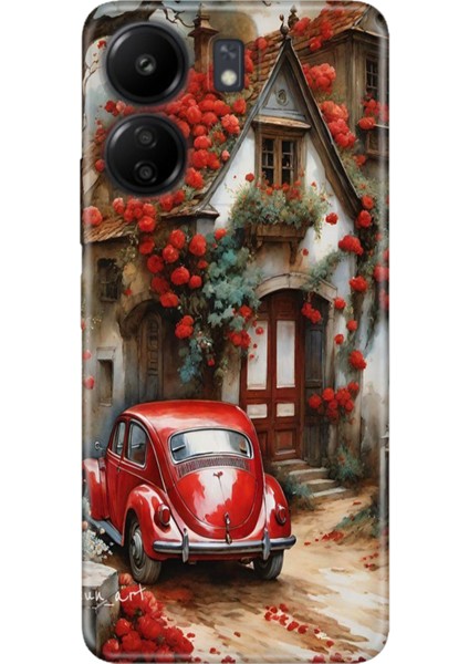 Xiaomi Redmi 13C - Poco C65 Kılıf Desenli Baskılı Tpu Rubber Kapak Aşk Yuvası