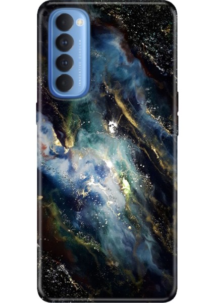 Oppo Reno 4 Pro Kılıf Desenli Baskılı Tpu Rubber Kapak Karanlık