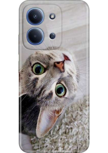 Xiaomi Redmi 15C 4g Kılıf Desenli Baskılı Tpu Rubber Kapak Evdeki Kedi