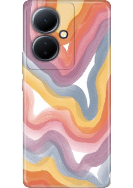Vivo V29 Lite 5g Kılıf Desenli Baskılı Tpu Rubber Kapak Flurr