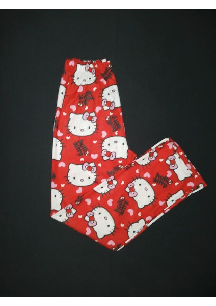Hello Kitty Desenli Pijama Tek Alt fırsatları