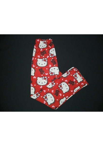Hello Kitty Desenli Pijama Tek Alt indirimleri