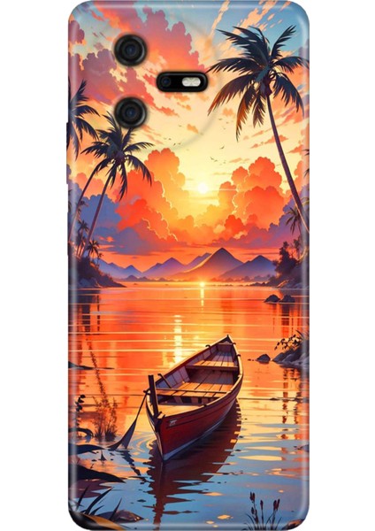 Casper Via A40 Kılıf Desenli Baskılı Tpu Rubber Kapak Hadi Tatile