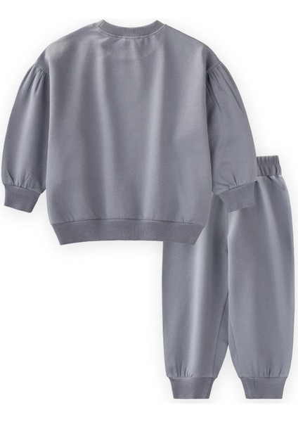 Etiket Detaylı Sweatshirt Takım 1-7 Yaş Mint Yeşil fiyatları