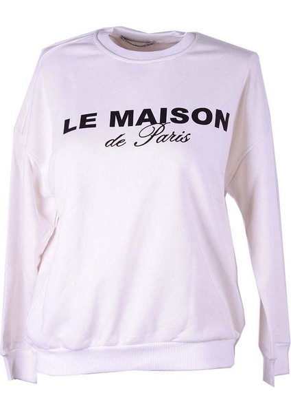 26KI40000063 Beyaz Kadın Sweatshirt 6602