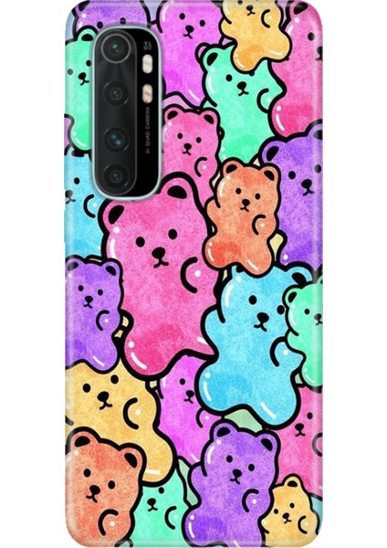 Xiaomi Mi Note 10 Lite Kılıf Desenli Baskılı Tpu Rubber Kapak Bears