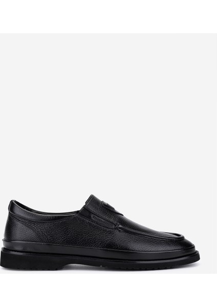 Erkek Hakiki Deri Siyah Floter Loafer Ayakkabı 374 1401 Erk Ayk SK25-26 Sıyah Fltr
