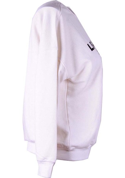 26KI40000063 Beyaz Kadın Sweatshirt 6602 fiyatları