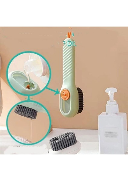 Deterjan Hazneli Süet Bot Nubuk Ayakkabı Temizleme Fırçası Mutfak Banyo Fırçası Çok Amaçl