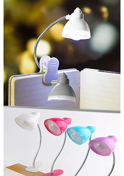 Masaüstü Klipsli Bükülebilir Kitap Okuma LED Işık