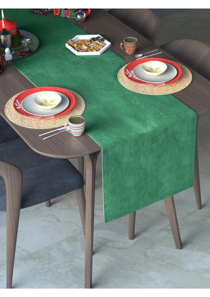 Kadife Dokulu Runner ( 40 cm x 140 cm )