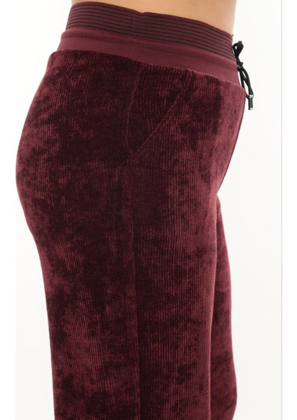 Büyük Beden Fitilli Kadife Mom Lastikli Yüksek Bel Kadın Pantolon fiyatları
