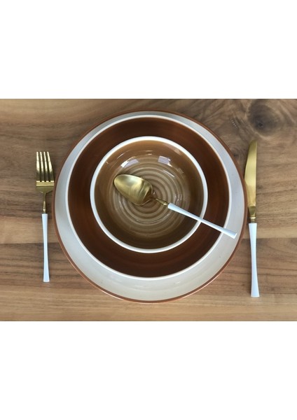 Rengarenk 24 Parça Seramik Yemek Takımı Meggdecor fiyatları