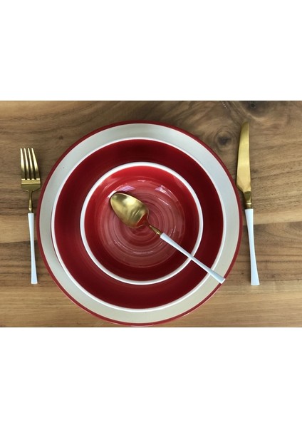 Rengarenk 24 Parça Seramik Yemek Takımı Meggdecor modelleri