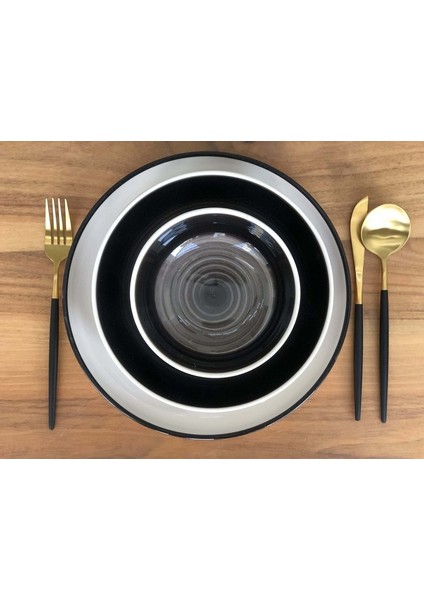 Rengarenk 24 Parça Seramik Yemek Takımı Meggdecor