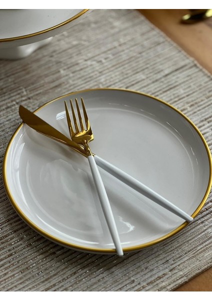 Altın Yaldızlı Yemek Takımı Parçalı Meggdecor fiyatları