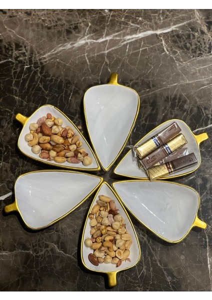 Altın Yaldızlı Yemek Takımı Parçalı Meggdecor