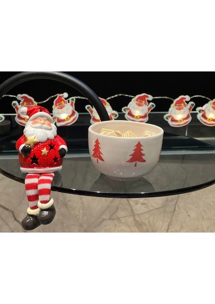 Yeni Yıl Temalı Dekorlu Kase Çerezlik Meggdecor fiyatları