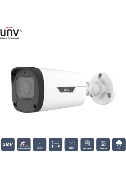 Unıvıew IPC2322LB-ADEZK-H 2mp 2.8-12MM Motorıze 50MT H265+ IP67/IK10 Dahili Ses Ir Bullet Ip Kamera fiyatları