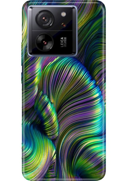 Xiaomi Mi 13T Pro Kılıf Desenli Baskılı Tpu Rubber Kapak Holographic