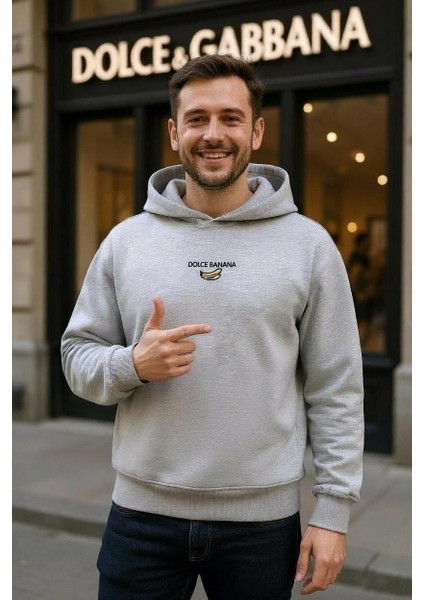 Banana Oversize Unisex Kapüşonlu Sweatshirt fırsatları