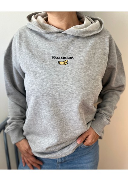 Banana Oversize Unisex Kapüşonlu Sweatshirt indirimleri