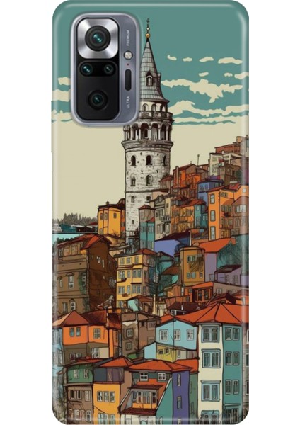 Xiaomi Redmi Note 10 Pro Kılıf Desenli Baskılı Tpu Rubber Kapak Galata
