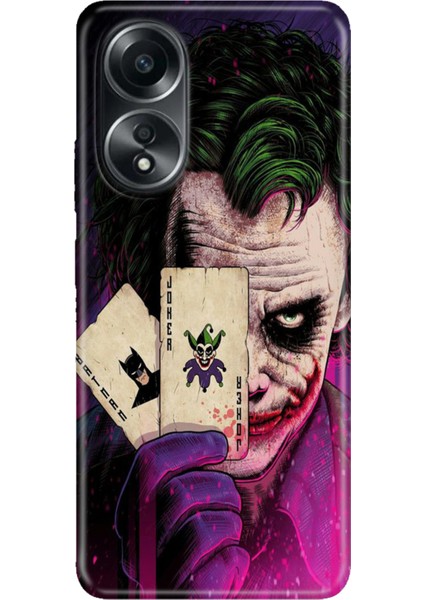 Oppo A58 Kılıf Desenli Baskılı Tpu Rubber Kapak Joker-Retro