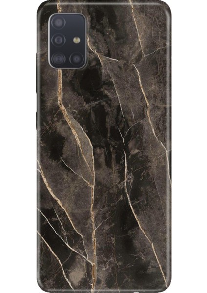 Samsung Galaxy A51 Kılıf Desenli Baskılı Tpu Rubber Kapak Bloom Mermer