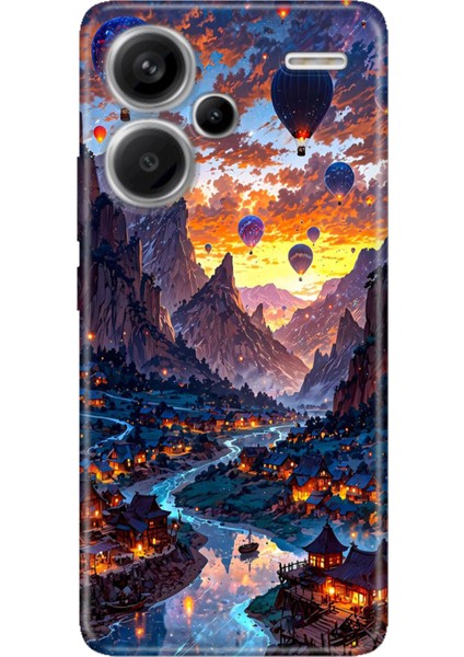 Xiaomi Redmi Note 13 Pro Plus 5g Kılıf Desenli Baskılı Tpu Rubber Kapak Kapadokya Art