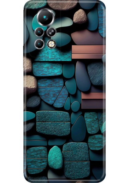 Infinix Note 11 Pro Kılıf Desenli Baskılı Tpu Rubber Kapak Dekor Taşlar