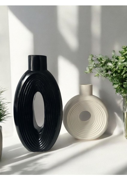 Modern Iskandinav Dekoratif Vazo Seti fırsatları