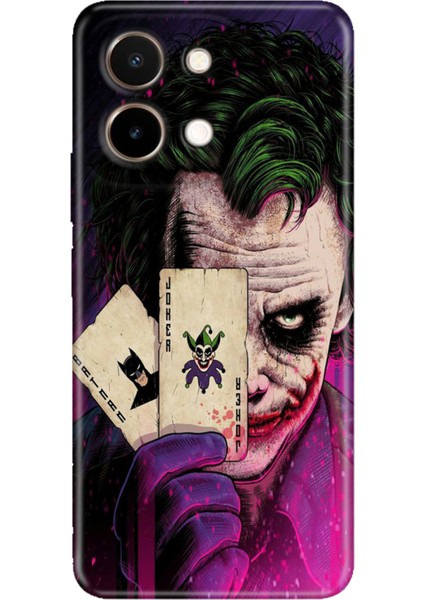 Vivo Y28 Kılıf Desenli Baskılı Tpu Rubber Kapak Joker-Retro