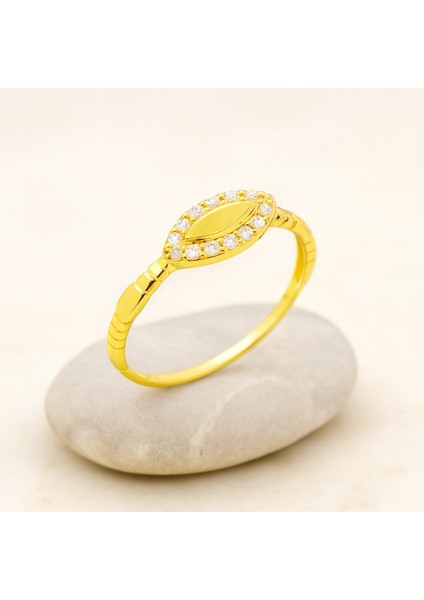 14 Ayar Altın Markiz Yüzük