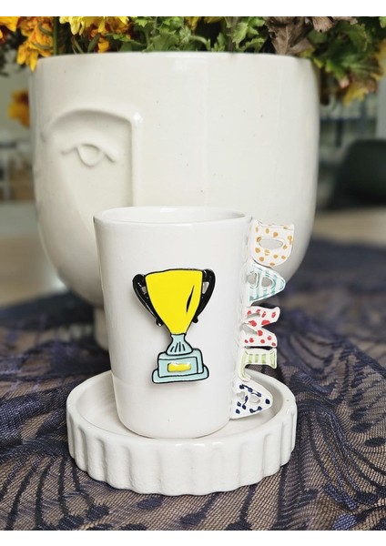 El Yapımı Kupa 1 Figürlü Fincan