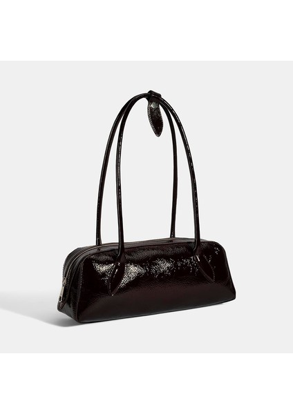 Kadın Bordo Rugan Deri Omuz Çantası fiyatları