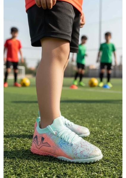 Mint-Somon Esnek Hafif Çocuk Halı Saha Ayakkabısı FH-252-153 F