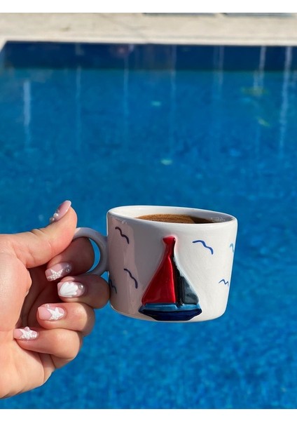 Yelkenli Deniz Temalı Fincan modelleri