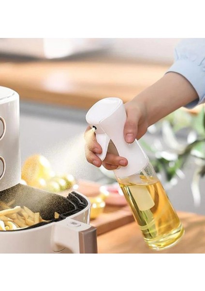Zeytinyağı Limon Cam Sprey Şişesi Cam Yağ Püskürtücü Yağdanlık Airfryer Tasarruf 200 ml