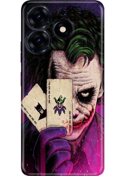 Tecno Spark 20 - 20C Kılıf Desenli Baskılı Tpu Rubber Kapak Joker-Retro