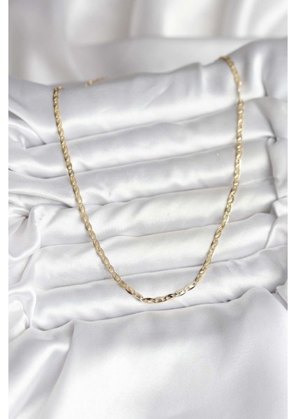 14K Renk Kaplama Ezme Zincir cm Kadın Kolye fiyatları