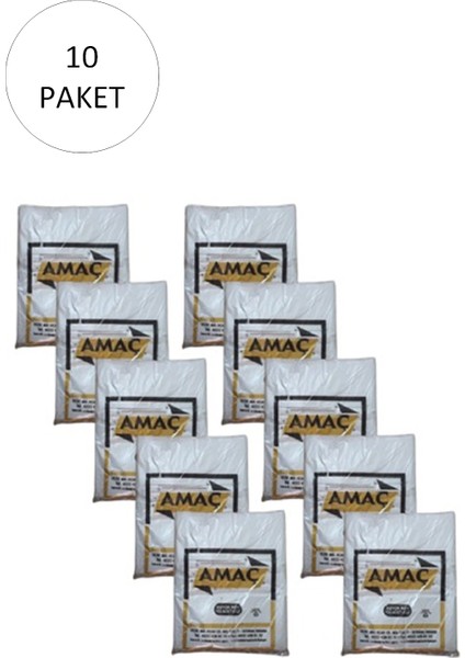 Şeffaf Hışır Atlet Poşet Büyük Boy 29X52 cm 650 gr (10 Paket-Takriben 1,500 Adet)